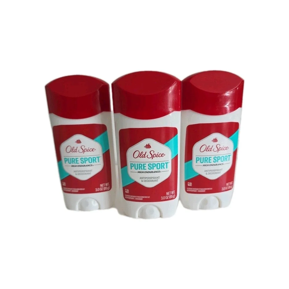 Old Spice Pure Sport Antiperspirant Deodorant 3 oz 3 Pack Stick